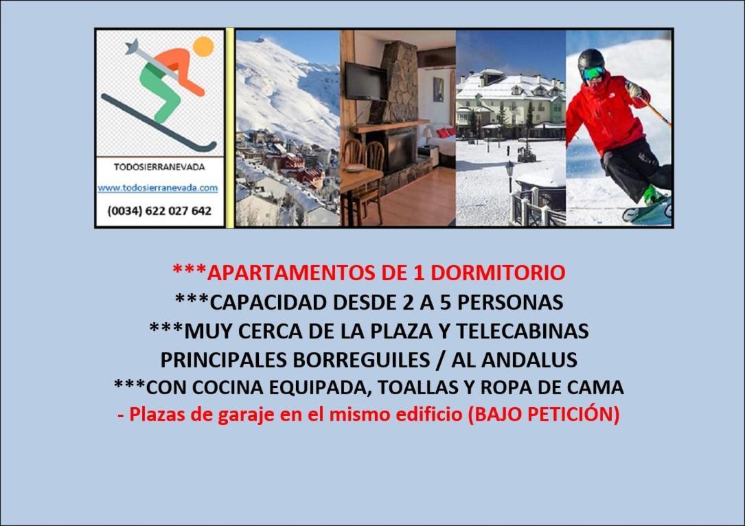 Todosierranevada Zona Baja - Edificio Alhambra - Junto A Los Telecabinas Sierra Nevada Extérieur photo